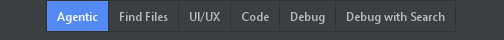 Conversation mode buttons in JetBrains