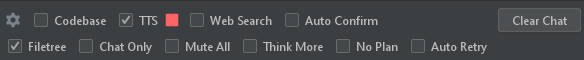 The advanced options row in JetBrains